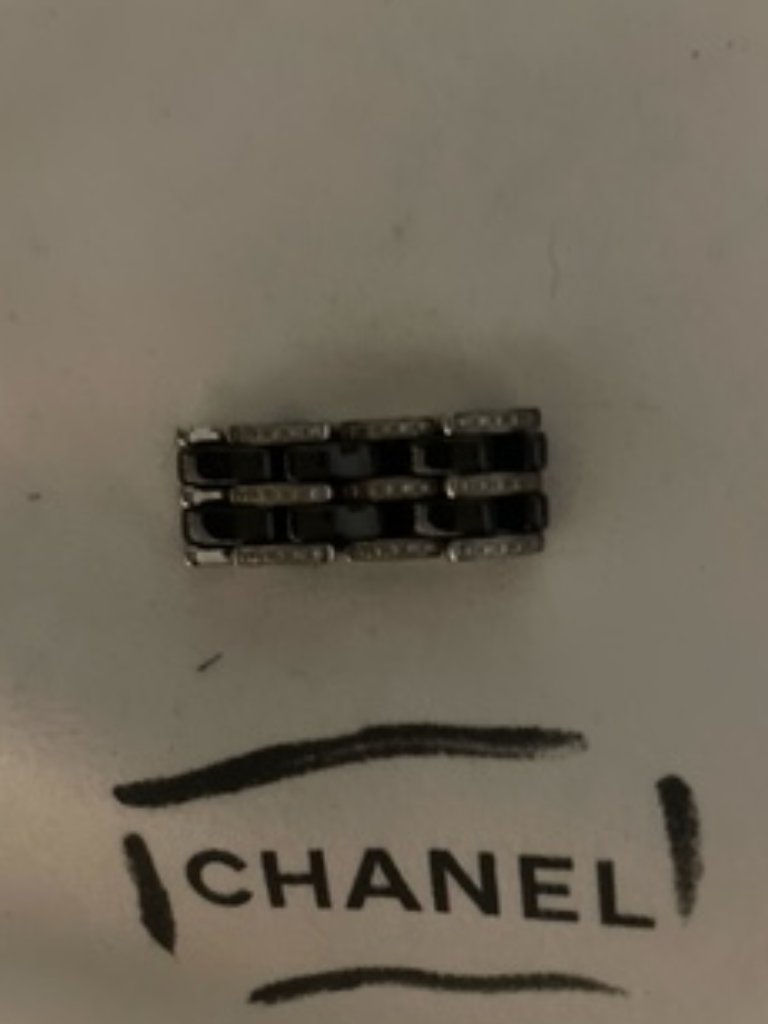 Ceramic Black Chanel Ring